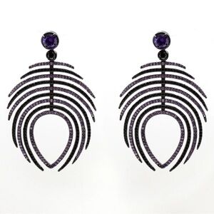 nOir  Statement Earrings
